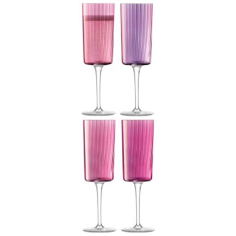 Gems Champagne Flute 210 ml Set van 4 Stuks Assorti