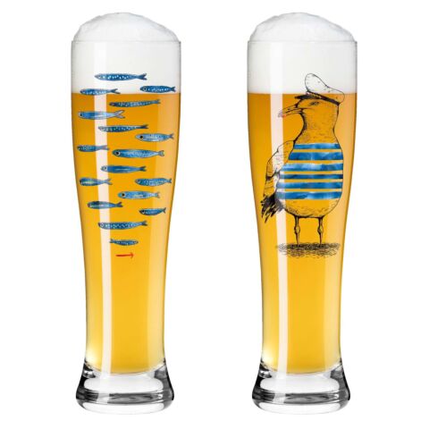 Brauchzeit Weizen Bierglas Nr.13 en Nr.14 Garreton 646 ml 2-Delig