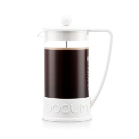Brazil French Press Cafetière 8 Kops 1 liter Wit