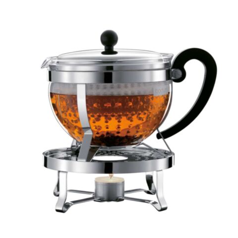 Chambord Set Theepot met Kunststof Filter en Rechaud 1,3 liter