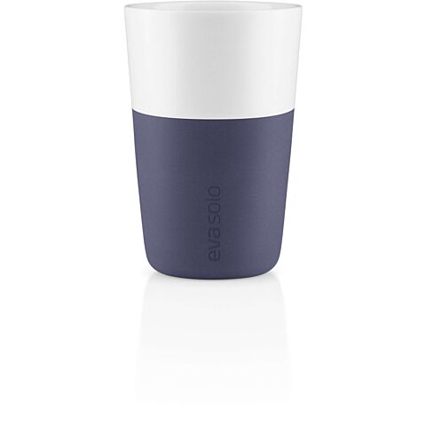 Beker voor Caffe Latte Set van 2 Stuks Violet Blue