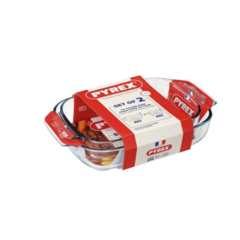 Must Have Kits Ovenschaal Rechthoekig met Grepen 31x20x6 cm & 35x23x6 cm 2-Delig