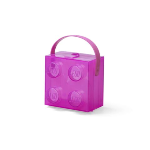 Lunchbox Brick 4 met Handvat Transparant