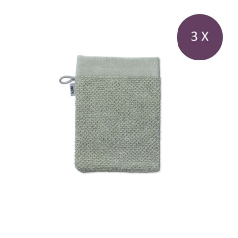 Lavinia Washandje Light Grey15x21 cm Set van 3 Stuks