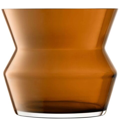 Gems Vaas of Windlicht Ø 26 cm H 23 cm Cognac