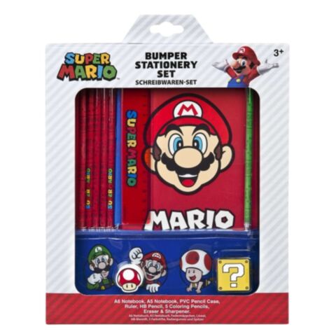 Super Mario Mega Schrijf Set van 12 Stuks