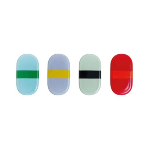 Bewaarpot met Deksel Tiny Porselein Set van 4 Stuks