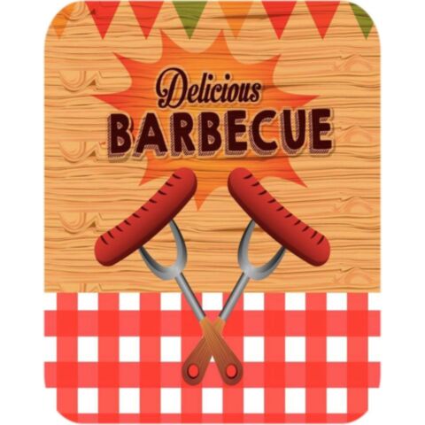 Placemat Rechthoek BBQ-delicious 50 x 39 cm
