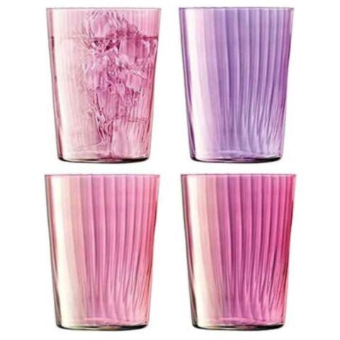 Gems Tumbler Glas 560 ml Set van 4 Stuks Assorti