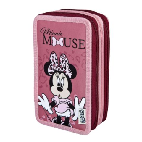 Minnie Mouse Schooletui 3-Laags met Inhoud