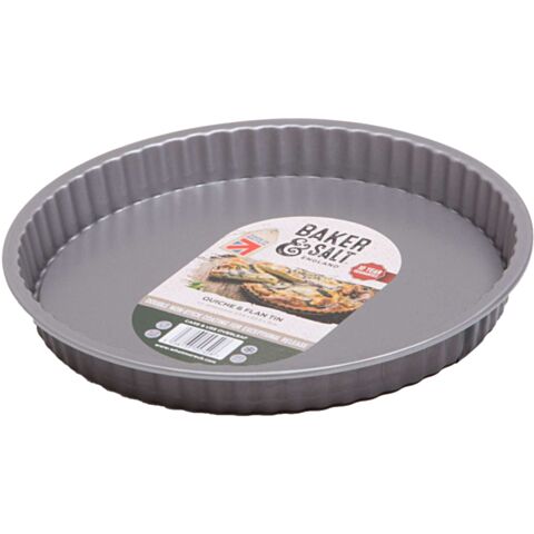 Baker & Salt Non-Stick Bakvorm Quiche en Vlaai met Losse Bodem Ø 25 cm