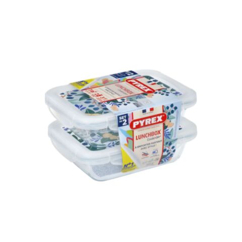 Cook & Go Lunchbox met Deksel 800 ml Butterfly Set van 2 Stuks