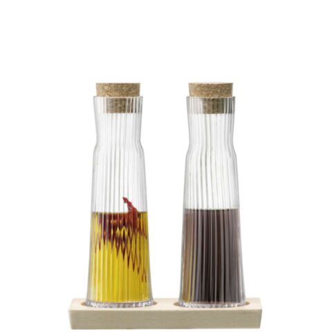 Gio Line Karaf 200 ml met Serveerplank Set van 2 Stuks