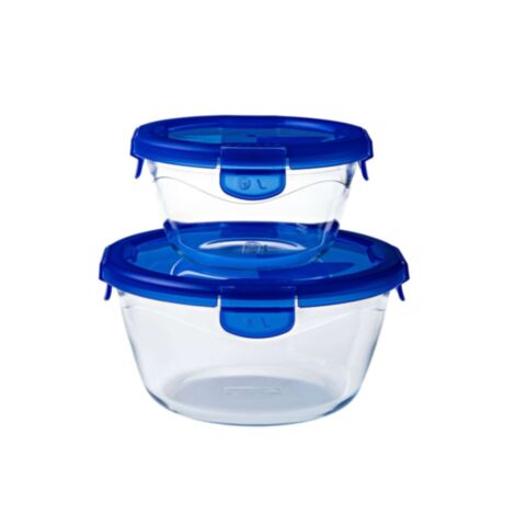 Cook & Go Schaal Rond met Deksel Set van 2 Stuks