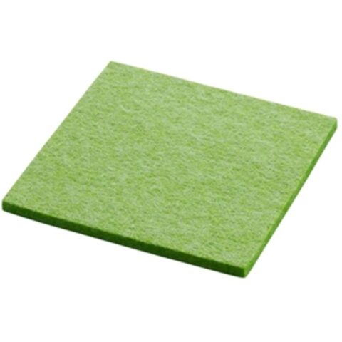 Onderzetter Vilt Vierkant 10x10 cm. Jelly green mel.