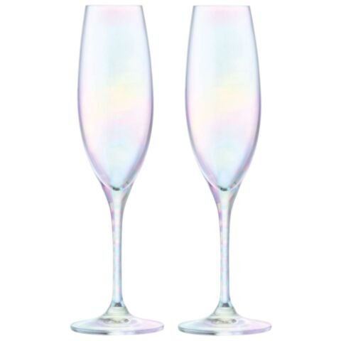 Polka Champagne Flute 225ml Mother of Pearl Set van 4 Stuks