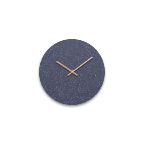 Wandklok Ø 28 cm Blauw Wijzer Koper