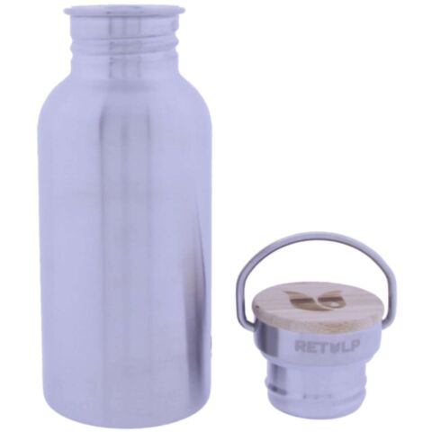 Urban Thermosfles met Bamboe Dop 500 ml Steel