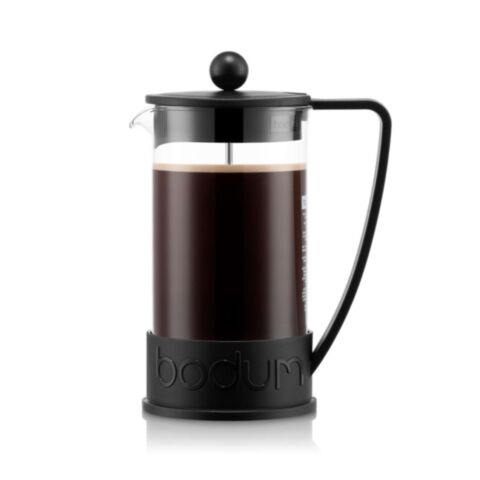Brazil French Press Cafeti&egrave;re 8 Kops 1 liter Zwart