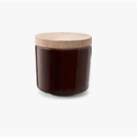 Collective Pot met Houten Deksel H 8,5 cm Mokka