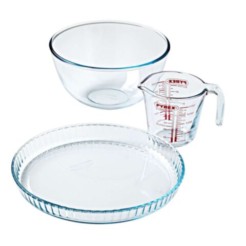 Prepware & Bakeware Set Maatbeker 500 ml, Mengkom 2 liter en Taartvorm 3-Delig
