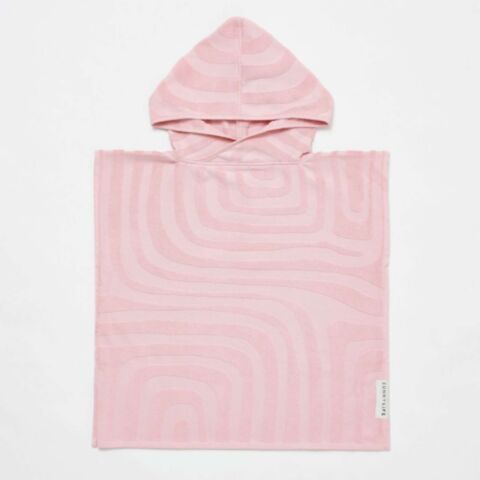 Kids Swimtime Terry Beach Handdoek met Capuchon Ice Pink 6-9 Jaar