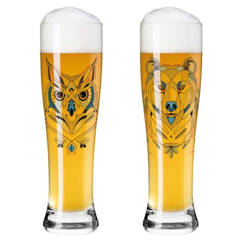 Brauchzeit Weizen Bierglas Nr.1 en Nr.2 Preis 646 ml 2-Delig