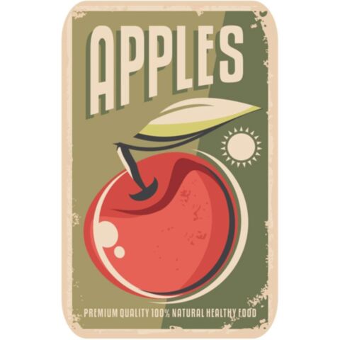 Placemat Rechthoek Apples 50 x 39 cm