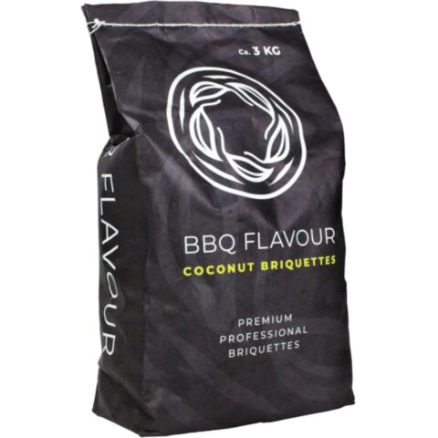 BBQ Flavour Accessoire Briquettes Houtskool Coconut 3 kg