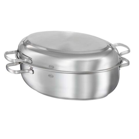 Pure Elements Braadslee Ovaal met RVS Deksel ProCeraPlus