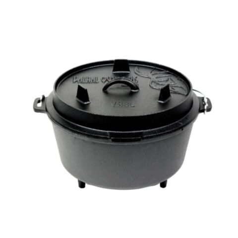 Dutch Oven Gietijzer met Pootjes 8 Liter