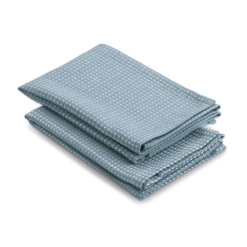 Caja Theedoek Set van 2 Stuks Smoke Blue