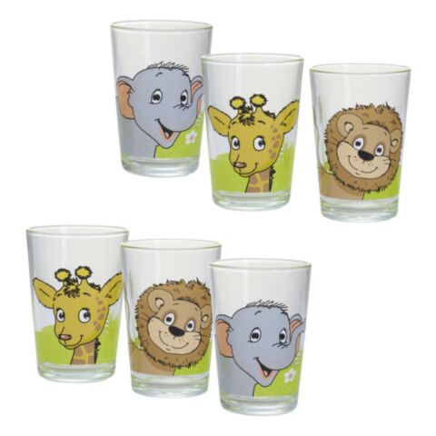 Afrikatiere Drinkglas 205 ml Set van 3 Stuks