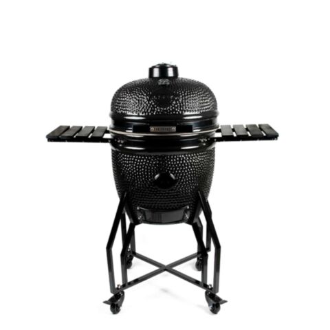 BBQ Kamado 19 inch Large met Onderstel en Zijtafels Black Edition