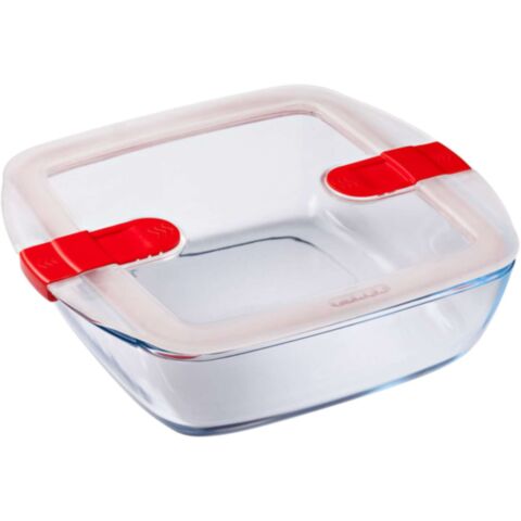 Cook & Heat Voedselcontainer Vierkant met Deksel 25 x 22cm