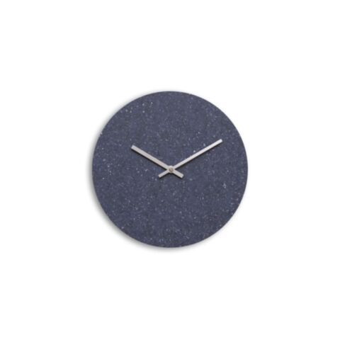 Wandklok Ø 28 cm Blauw Wijzer Zilver