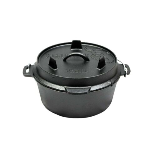 Dutch Oven Braadpan Gietijzer Zonder Pootjes 6,1 Liter
