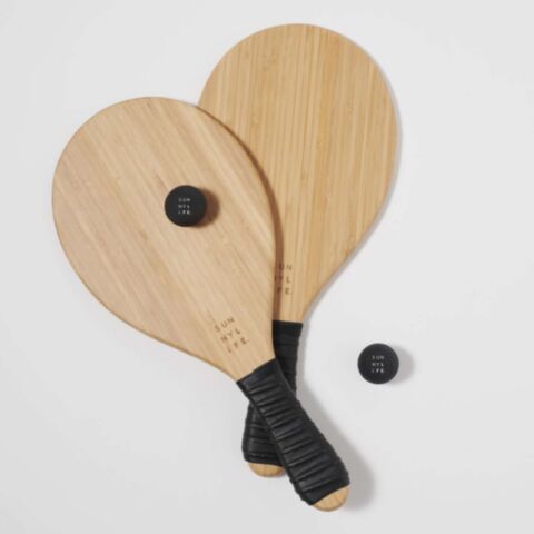 Outdoor Games Bamboe Paddels Set Natural