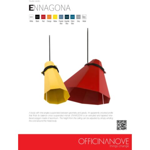 Ennagona Plafondlamp RAL 3020