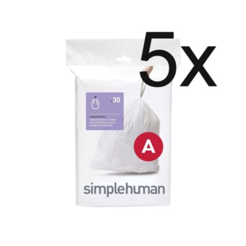 Vuilniszakken Code A 4,5 liter Pak van 5x30 Stuks