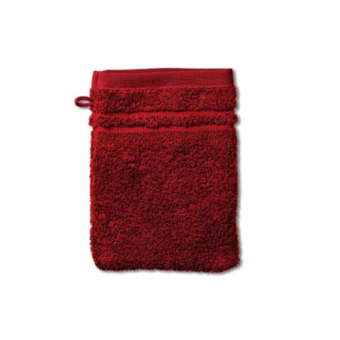 Leonora Washandje Velvet Red 15x21 cm Set van 3 Stuks