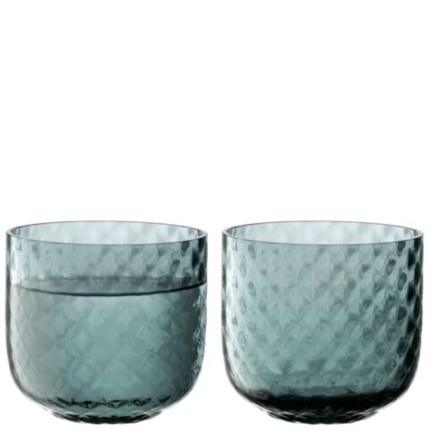 Dapple Waterglas 300 ml Set van 2 Stuks Water Blue