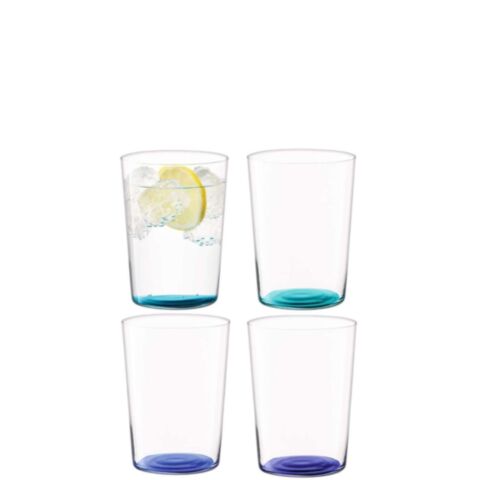 Coro Tumbler Glas 560 ml Set van 4 Stuks Assorti