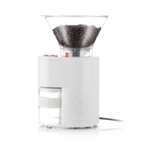 Bistro Koffiemolen Elektrisch voor 220 Gram Koffiebonen 160 W Wit