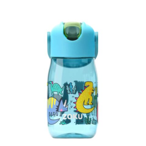 Drinkbeker Kids Flip met Rietje 415 ml Dino