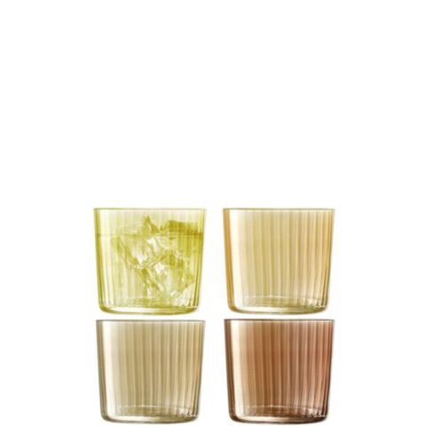 Gems Tumbler Glas 310 ml Set van 4 Stuks Assorti