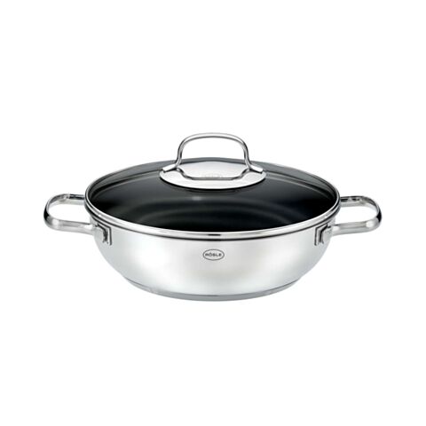 Elegance Serveerpan met ProCera Keramische Coating &Oslash; 24 cm met Glazen Deksel