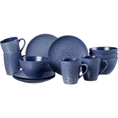 Kitwe Ontbijtset van 12 Stuks Blauw
