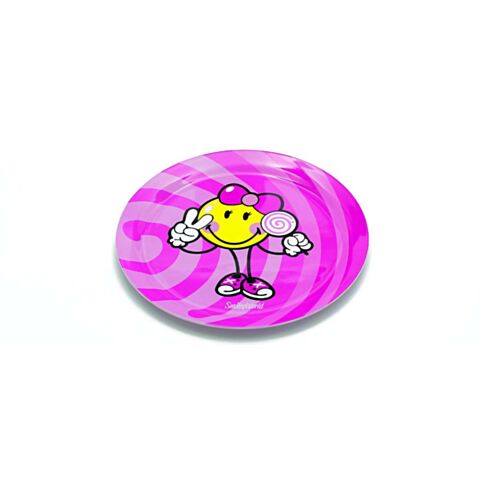 POS Display Smiley Girl Bord Ø 20 cm